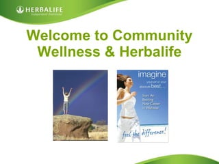 Welcome to Community Wellness & Herbalife 