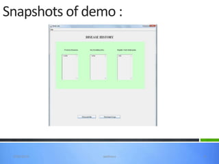 Snapshots of demo :




 3/20/2013     wellness   6
 