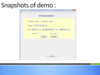 Snapshots of demo :




 3/20/2013     wellness   7
 