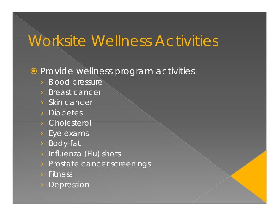 employee wellness programs ideas