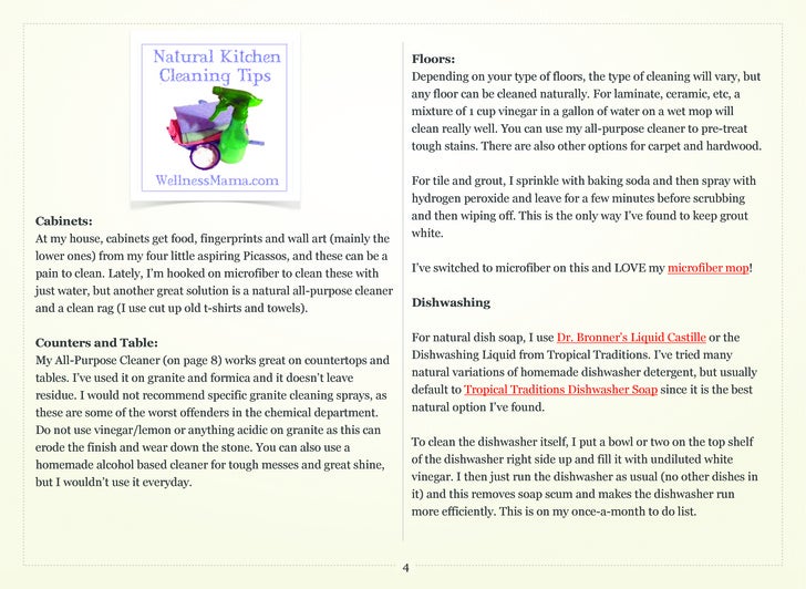 Wellness mama natural cleaning guide