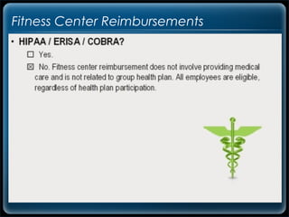 Fitness Center Reimbursements
 