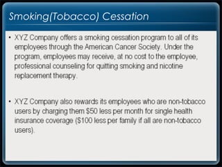 Smoking(Tobacco) Cessation
 