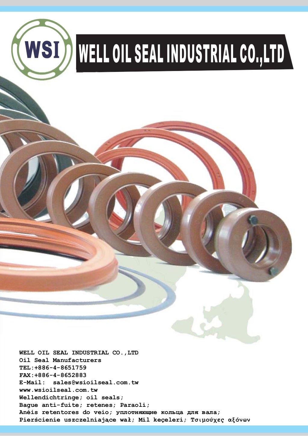 Well oil seal catalog