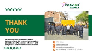 wellpoint dewatering in UAE- cosmos pumps | PDF