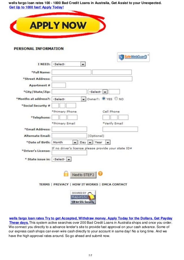 Wells Fargo Payday Loan >> Wells Fargo Loan Rates 200 1000 Fast Payday Loans In Wells Fargo Payday Loan >> Wells Fargo Loan Rates 200 1000 Fast Payday Loans In