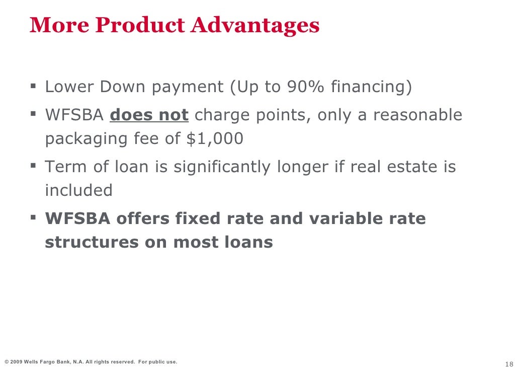 Financing for Small Business (Wells Fargo)