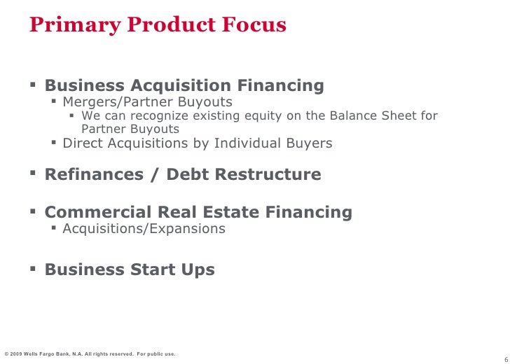 Financing for Small Business (Wells Fargo)
