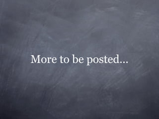 More to be posted...
 