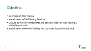 Comprehensive Basic Well Testing Training: Safety, Planning, and ...