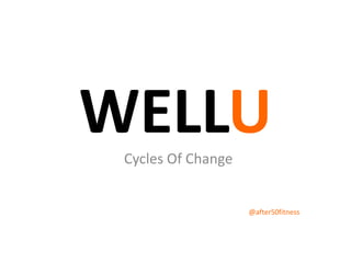 WELLUCycles Of Change
@after50fitness