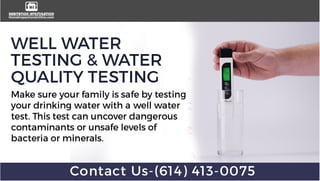 Well water testing in ohio