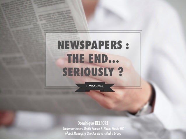Do newspapers have a future essay
