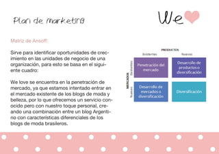 Welove plan de marketing