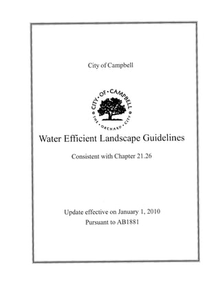 Water Efficient Landscape Guidelines - Campbell, California