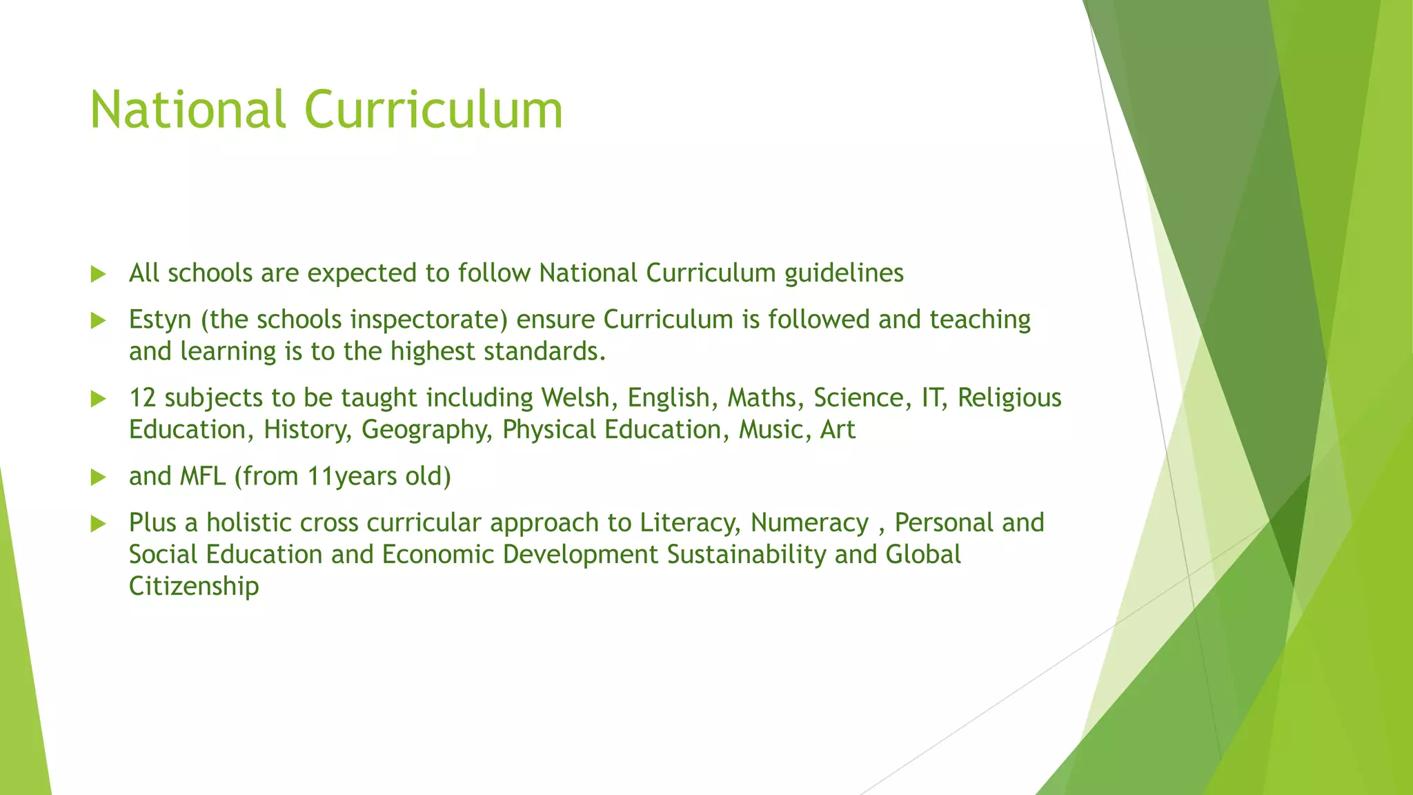 Welsh Education System PPT