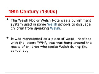 Welsh Tithe Note Welsh history | PPTX