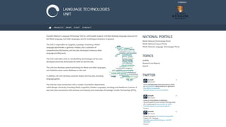 Welsh National Language Technologies Portal - Mozfest2015