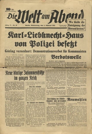 Die Welt am Abend Nr. 28 1933