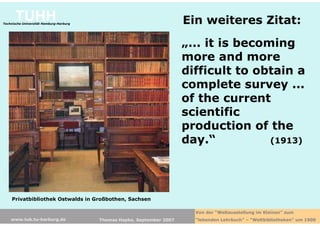 Weltbibliotheken um 1900