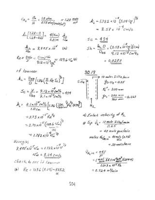 1, rL2g'-- ~ 1
Y)LI,'2f-O,V::=' 4(sm) J./..
(),,()/ m N.:lt)
~L: ::::: 8~195x iDs'
Ar.:o
La)
1-/ IClI7J1J'lar
kL = Z;8l!,8~(f /?e S-cf]
30,/9
_.-............
r---7 10 moles Sf [/4 Iml¥!
~ #5/eli':' 0,25
ct) hie I: t/elpcil'j e7f .#A..
@;;j) d.:: /O/Hole SiC,+/m~fl:., .
0,).-5"
':!!! 4() 111I!J/S!cu;/mi/l
males H; I,n. :::. 40m()fs, /(J:ls)
/},,111 - L"WlIYI
::::.JIJ Y)1'dsJm/~7
Vii I Y1 .::: nI(TZ'J -
P ~
::: {~ )(IJ/.q~<){:J.,9f.-/~)
/'013 x lOs-FJ.,.,
::: 0.724- m¥mJn
 