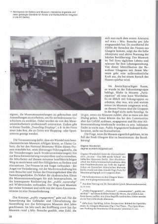 Wem gehören eigentlich die Museen? "Public Engagement" - Ein Blick nach Schottland