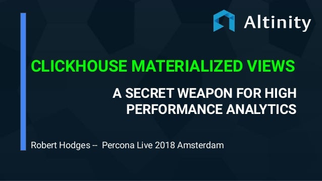 Clickhouse materialized view join