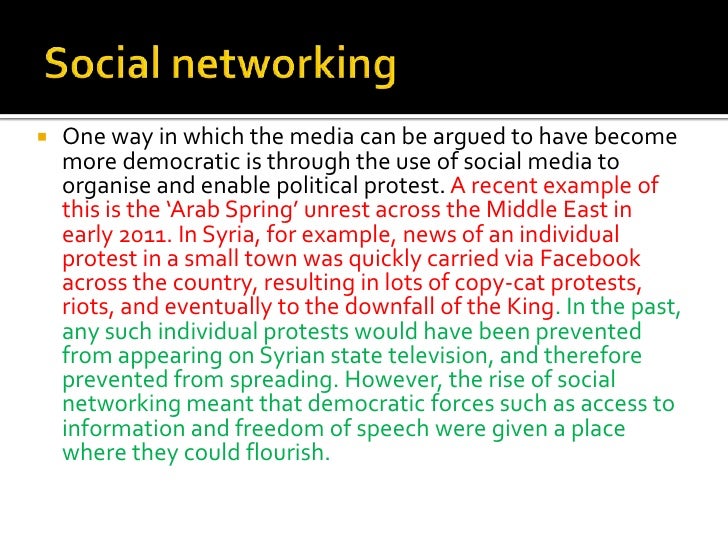 a good thesis statement for social networking