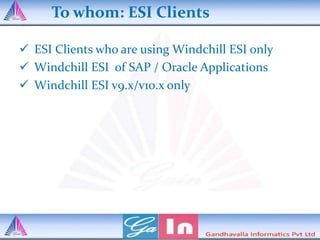 WEMT ( Windchill Esi Monitoring Tool) | PPSX