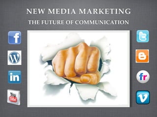 NEW MEDIA MARKETING
THE FUTURE OF COMMUNICATION
 