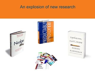 An explosion of new research
 