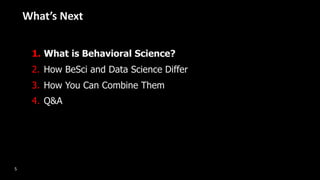 Behavioral Science for Data Scientists | PDF