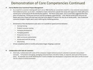 A collaborative team builder fostering cross-functional cooperation to deliver, sensory and insights driven, value added new products as noted by the ABC (Above And Beyond) award for product development and innovation of 4 new products launched in one year.The Quaker Oats Company                                       1990 to 1995Product & Channel Manager --  Leveraged Quaker brand equities to introduce a portfolio of vendible, consumer-recognized wholesome snacks