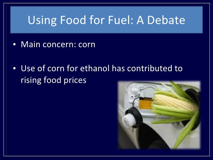 Cars vs. Corn (The Food vs. Fuel Debate)