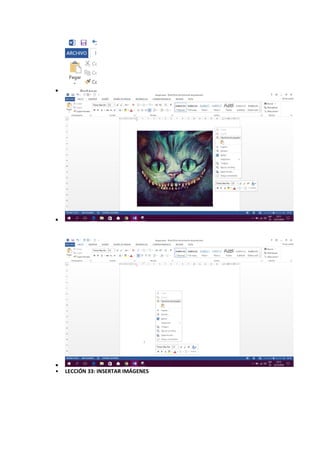


• LECCIÓN 33: INSERTAR IMÁGENES
 