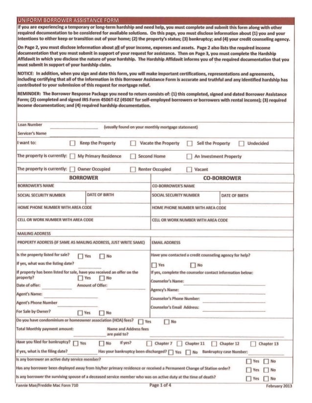wendy shaw short sale package uniform borrower assistance form wells fargo