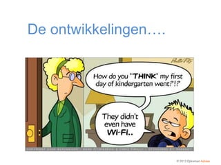 De ontwikkelingen….




                      © 2013 Djiksman Advies
 