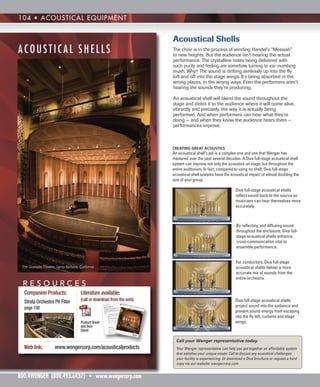 Wenger Acoustical Equipment | PDF