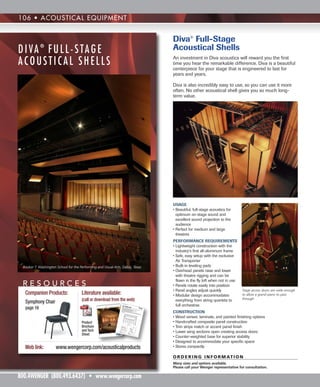 Wenger Acoustical Equipment | PDF