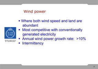 13.02, Wennersten — Lecture on global perspectives on energy