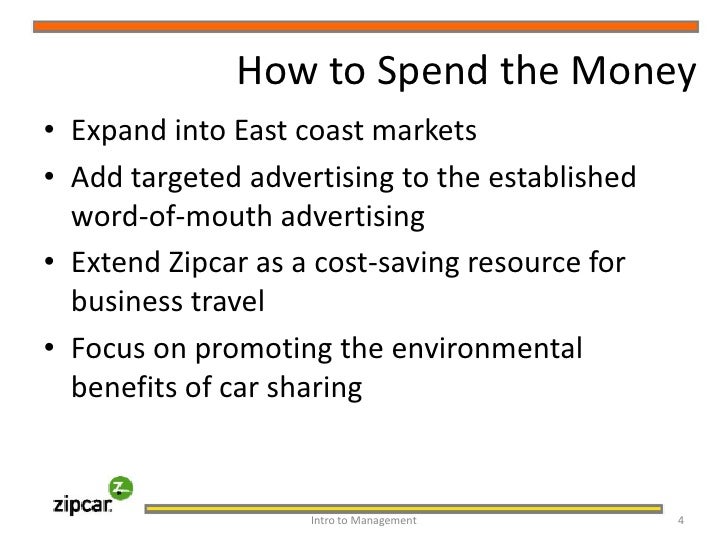 business plan zipcar