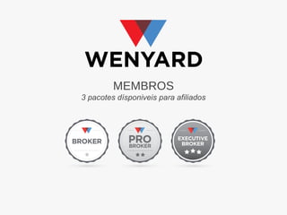 MEMBROS
3 pacotes dísponiveis para afiliados
 