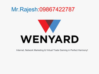 Mr.Rajesh:09867422787

Internet, Network Marketing & Virtual Trade Gaming in Perfect Harmony!

 