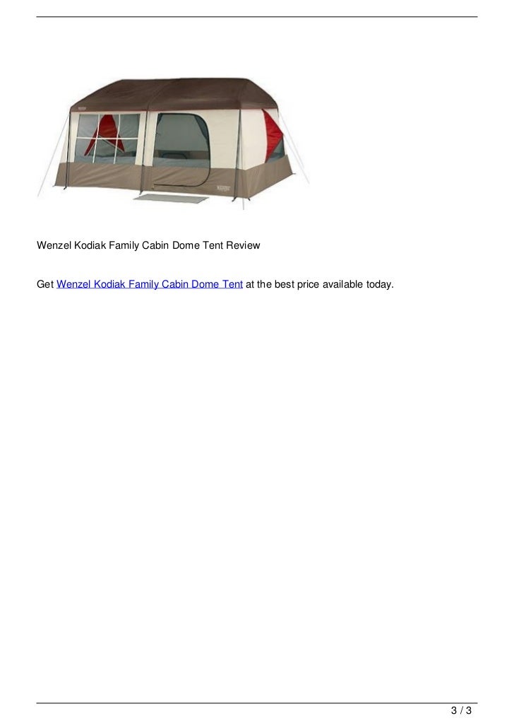 Wenzel Kodiak Family Cabin Dome Tent Review