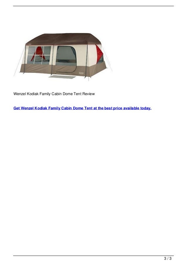 Wenzel Kodiak Family Cabin Dome Tent Review