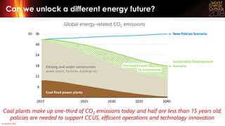 © OECD/IEA 2018
Can we unlock a different energy future?
Global energy-related CO2 emissions
Coal plants make up one-third...