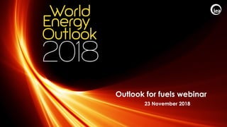 © OECD/IEA 2018
Outlook for fuels webinar
23 November 2018
 