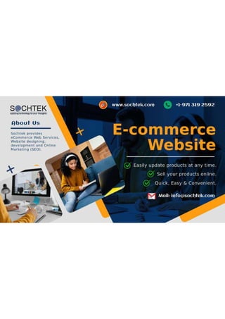 We offer E-commerce Website Design in Chandigarh - Sochtek