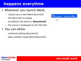 Microsoft Office Word Basics Training | PPT