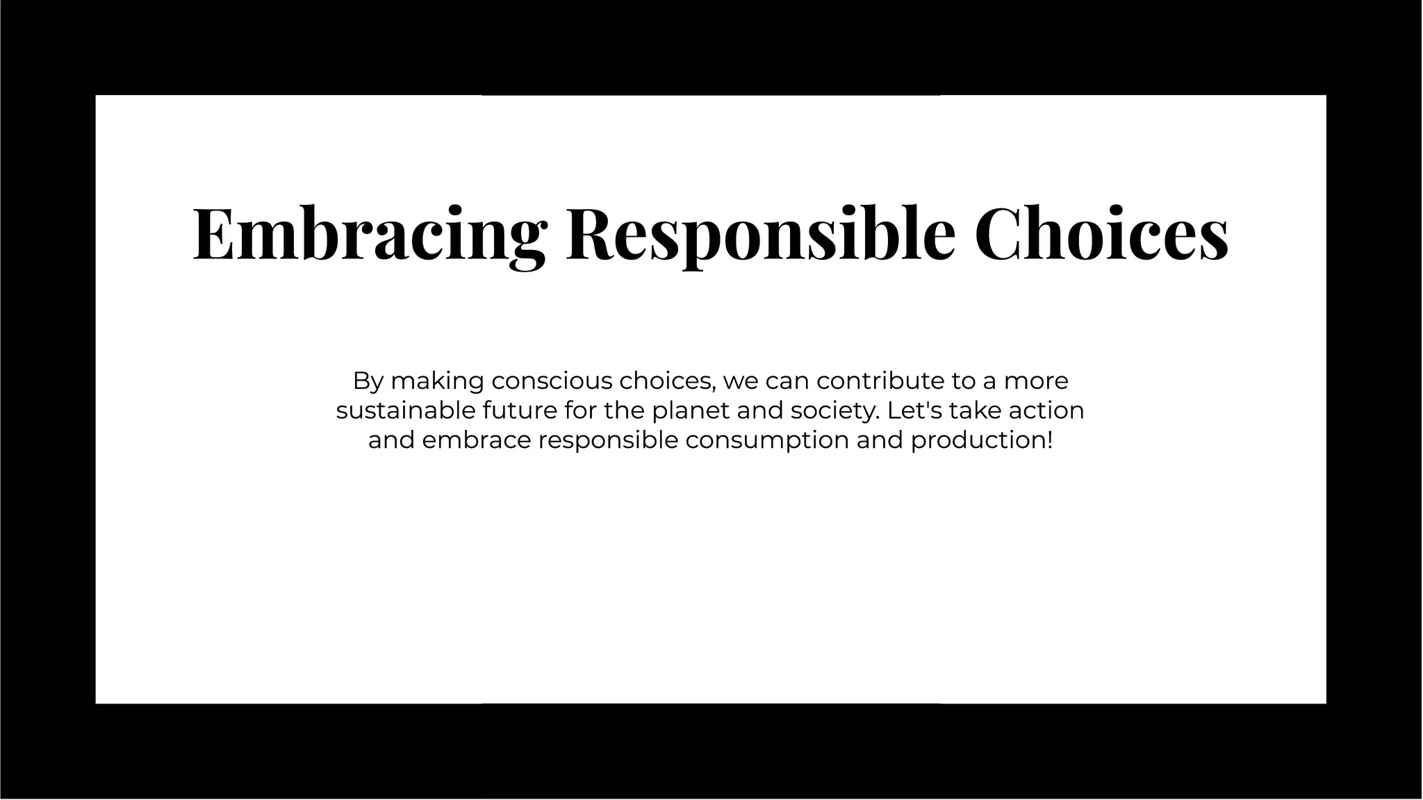 responsible consumption and production presentation | PDF